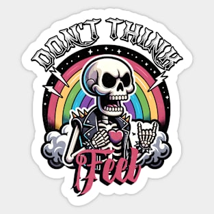 Skeleton Rocker Sticker